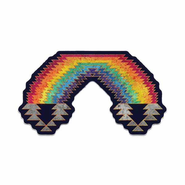 Rainbow Satin Vinyl Sticker