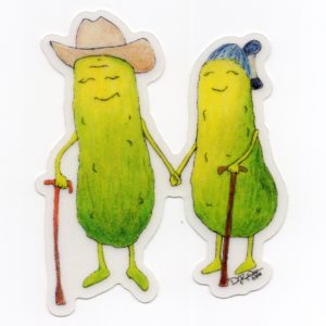 Masaní and Cheii Pickles Sticker (Clear Background)