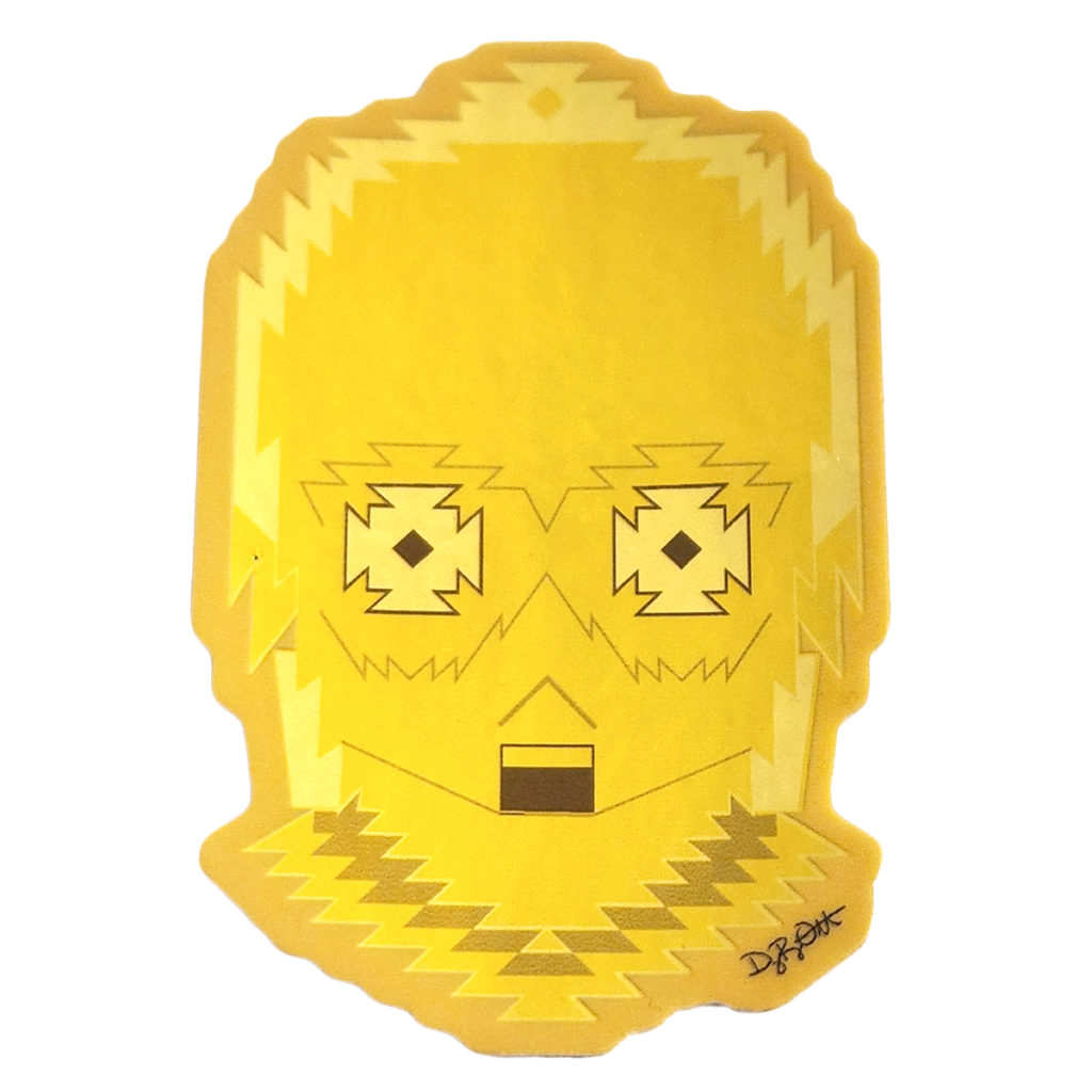 Threepio Sticker (Gold Chrome)