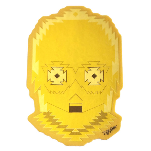 Threepio Sticker (Gold Chrome)