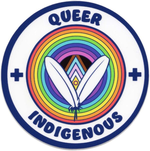 LGBTQIA2S+ Queer Indigenous Circle Sticker