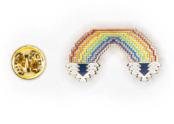 Rainbow Design Enamel Pin Gold Edition - Image 3